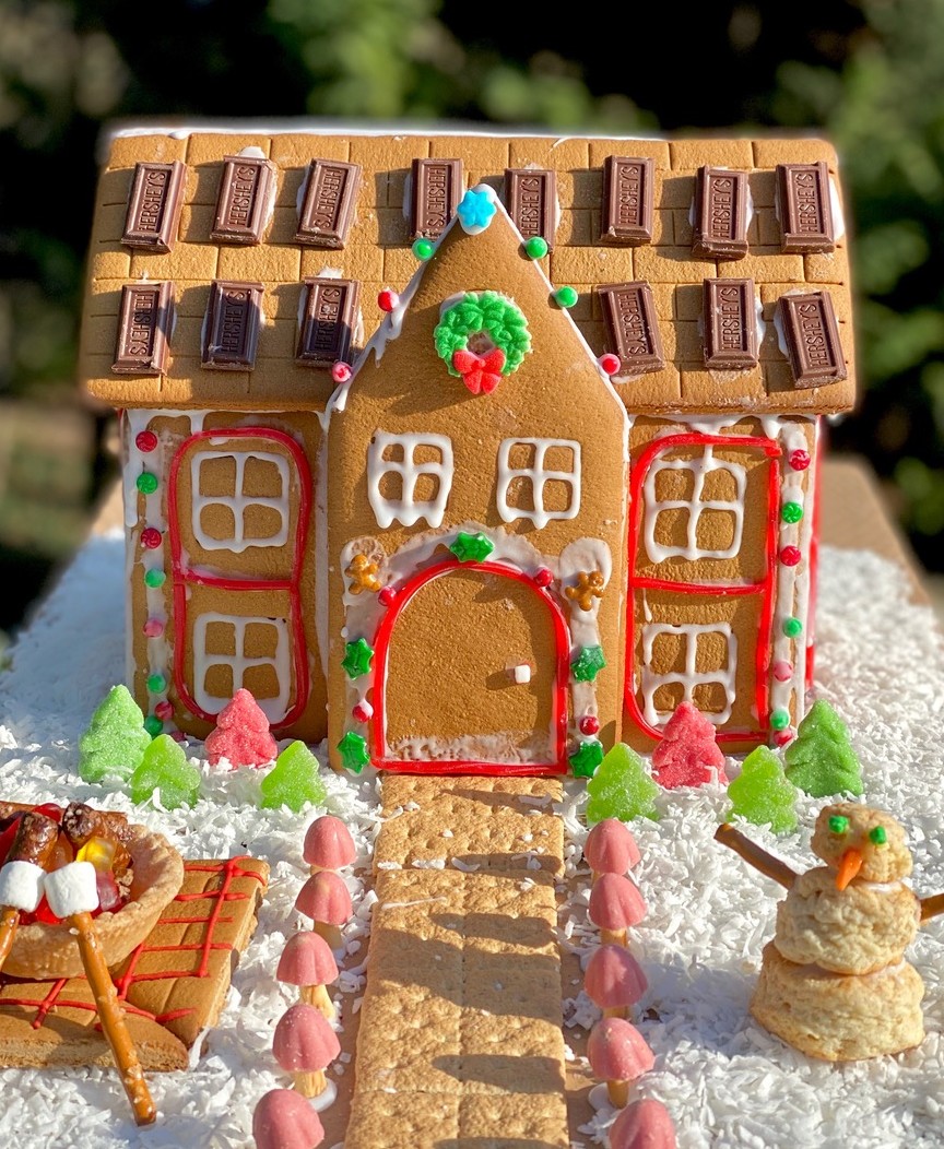 gingerbread house at Sweet Biscuit Inn