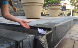 Playing with paperboats