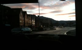 Sunrise from the bus|Soloppgang fra bussen IMG_5403