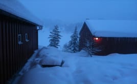 A weekend of skiing, snow bath and eating|En helg med snøbading, skigåing og spising hyttene