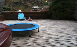 Our terrace before and after|Terassen vår - før og etter terrassen