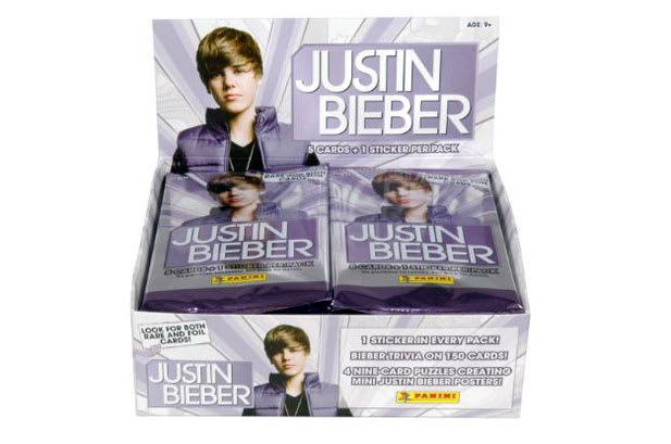 Justin Bieber trading cards|Justin Bieber byttekort