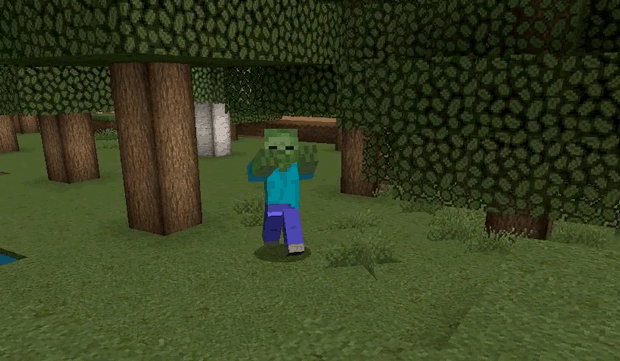 Minecraft Zombie Running