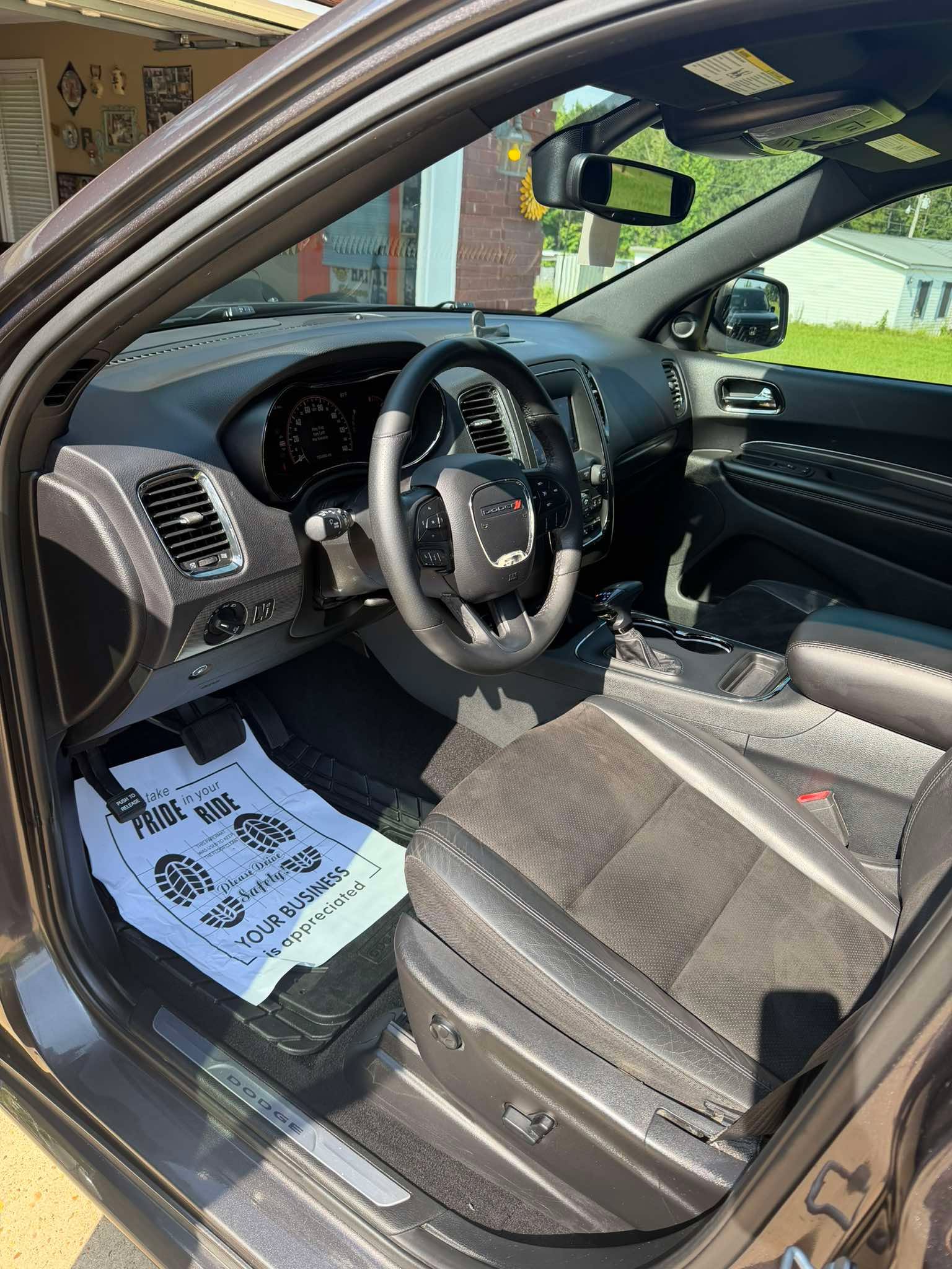 Clean Dodge Interior with Branded Mat