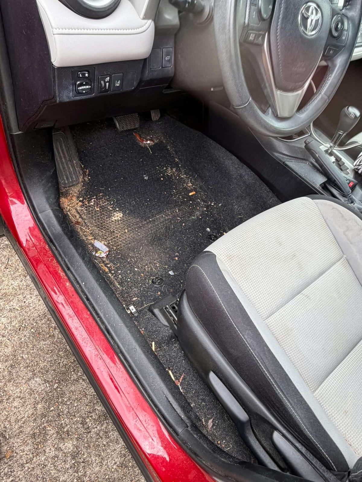 RAV4 Front Floor — before
