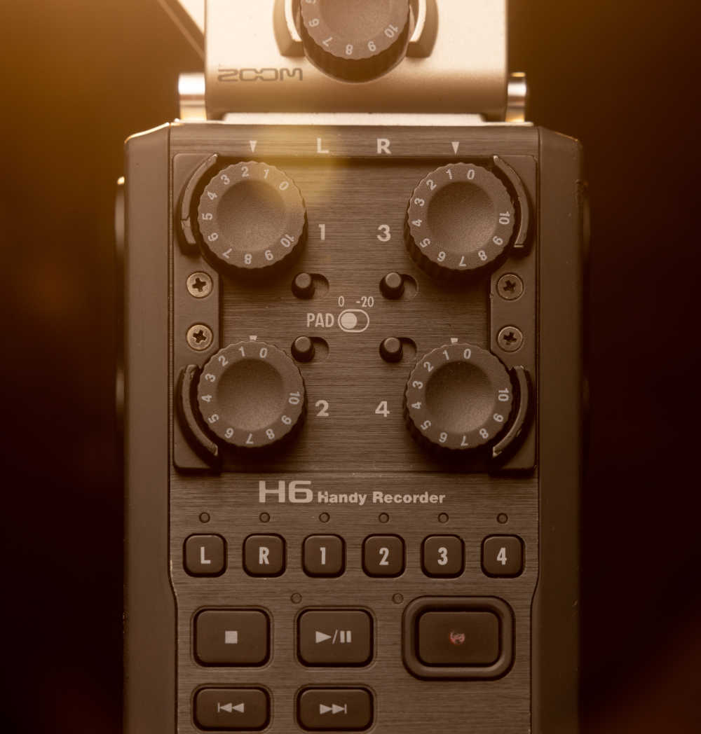 Zoom H6 Six Track Field Recorder Kit Hire Offshoot Rentals Melbourne