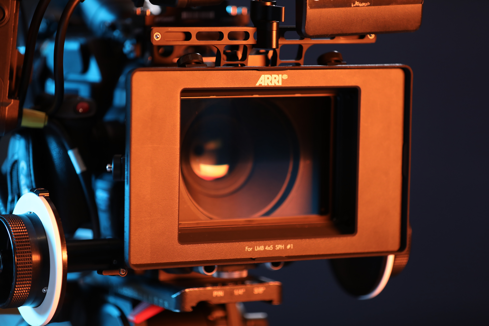 An Arri LMB 4x5 matte box and Arri FF-5 follow focus.