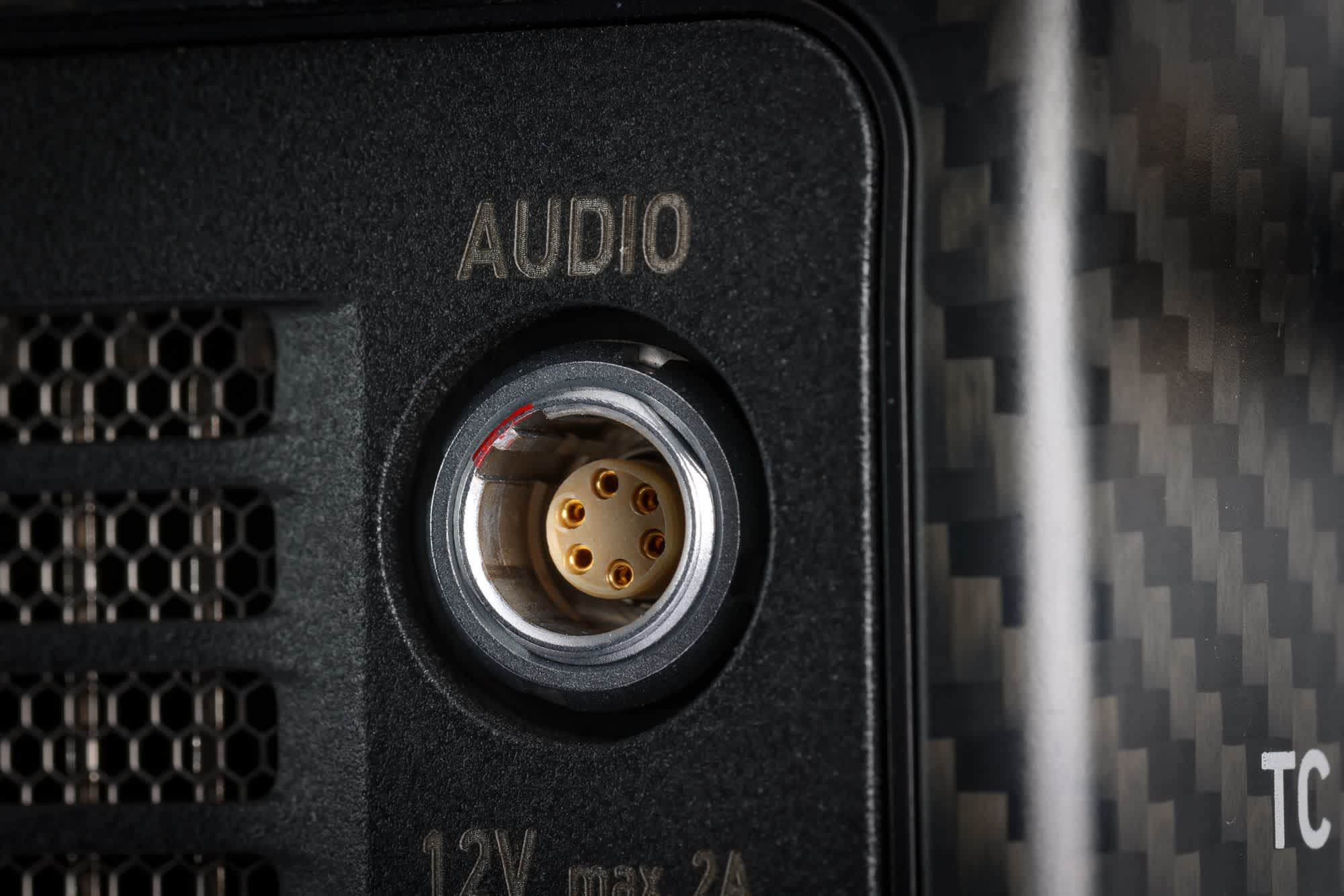 The 6-pin audio connector on the Alexa Mini LF