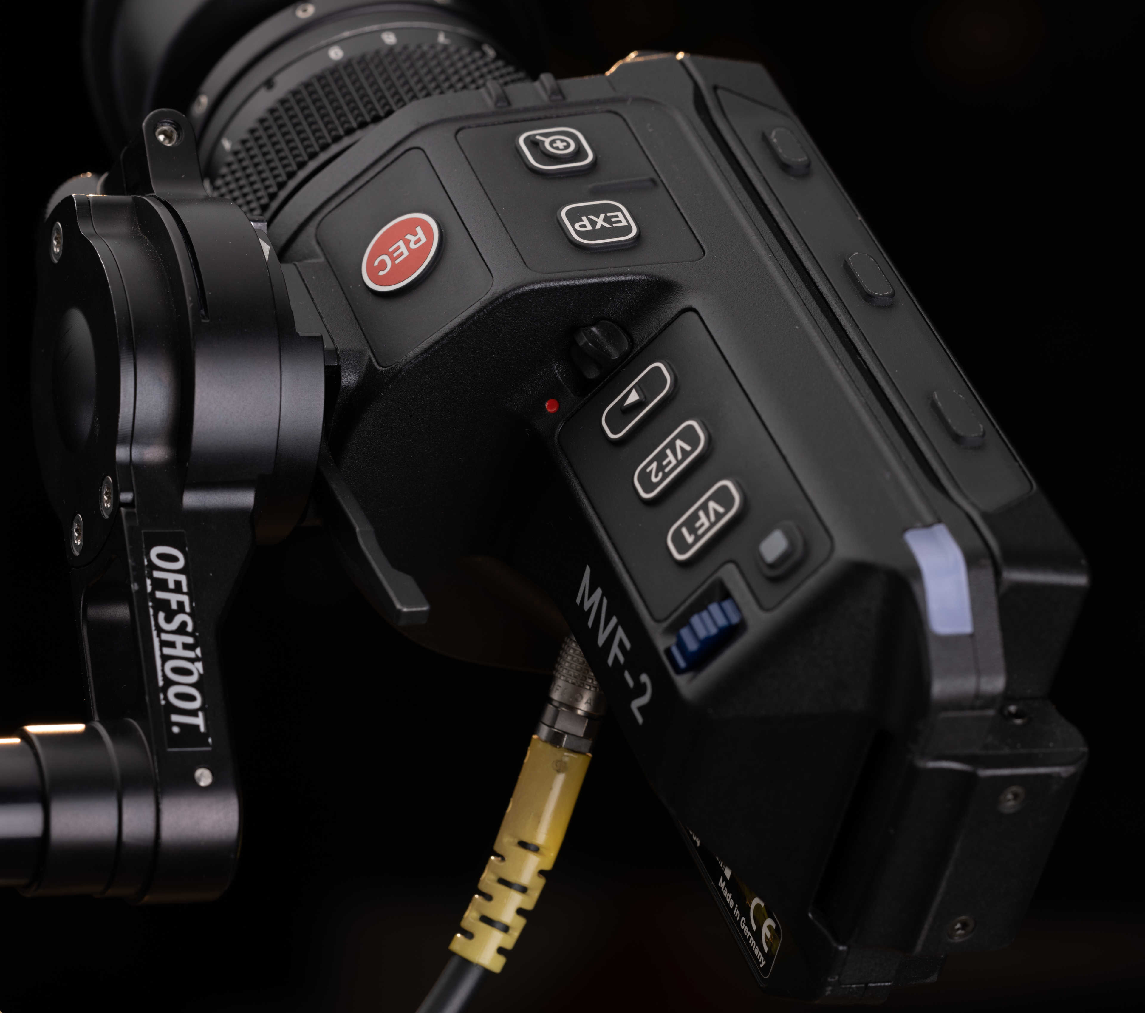 Alternative view of the MVF-2 EVF of an Arri Alexa Mini LF camera.