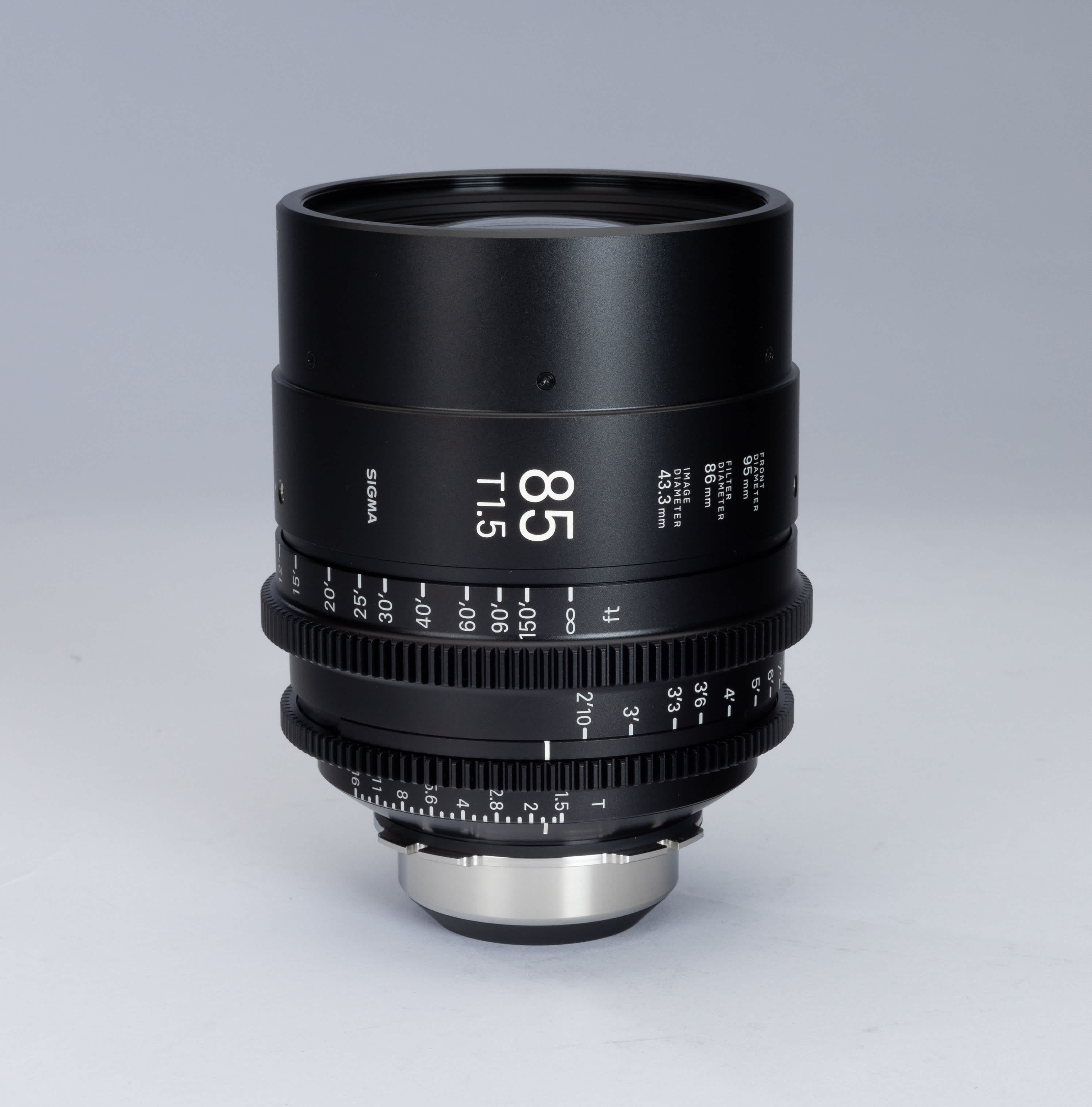 Sigma 85mm FF T1.5 prime lens.