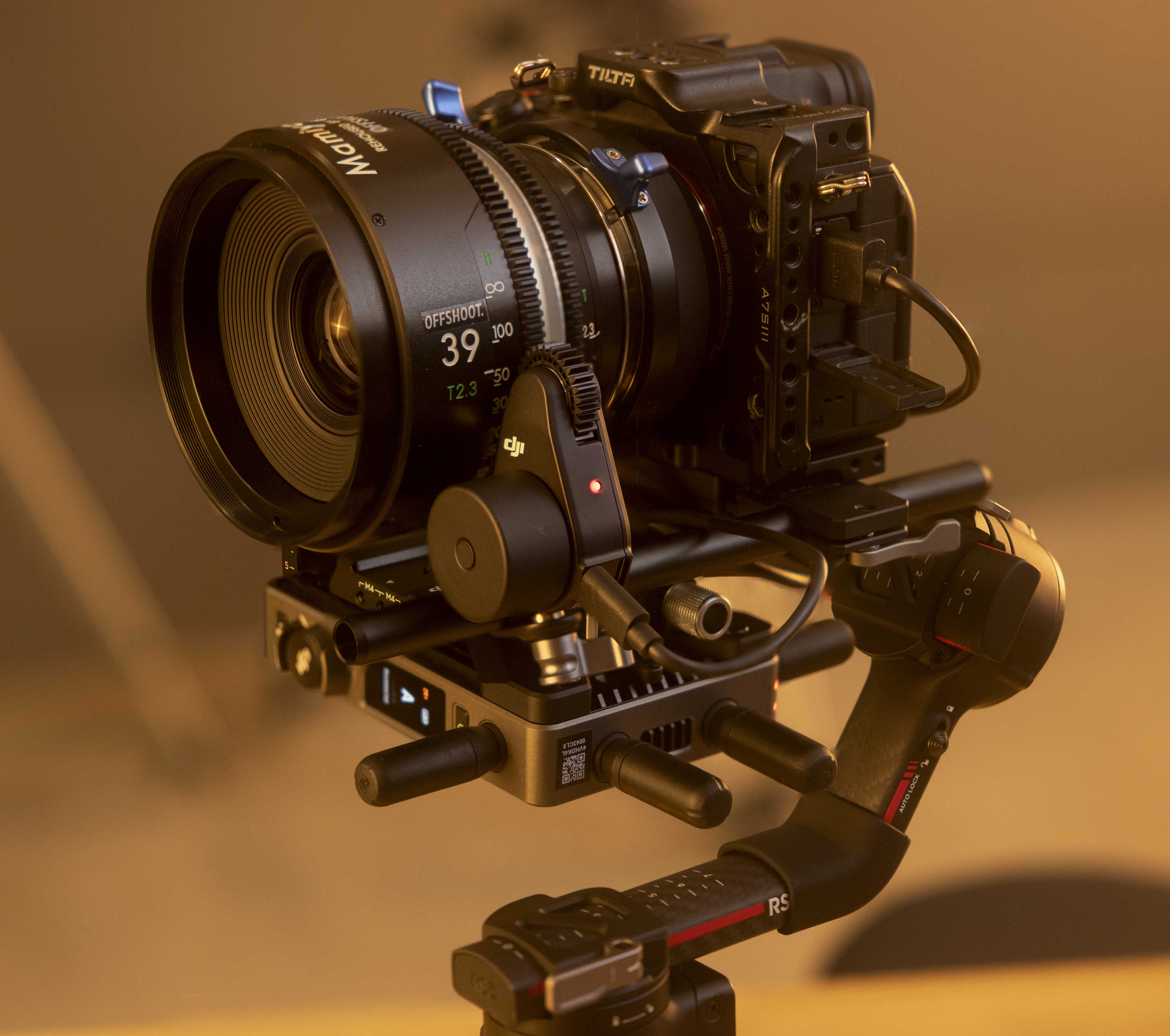 TLS Mamiya 645 LPL mount lens mounted on a Sony A7S III via the Wooden Camera LPl to E mount adapter.