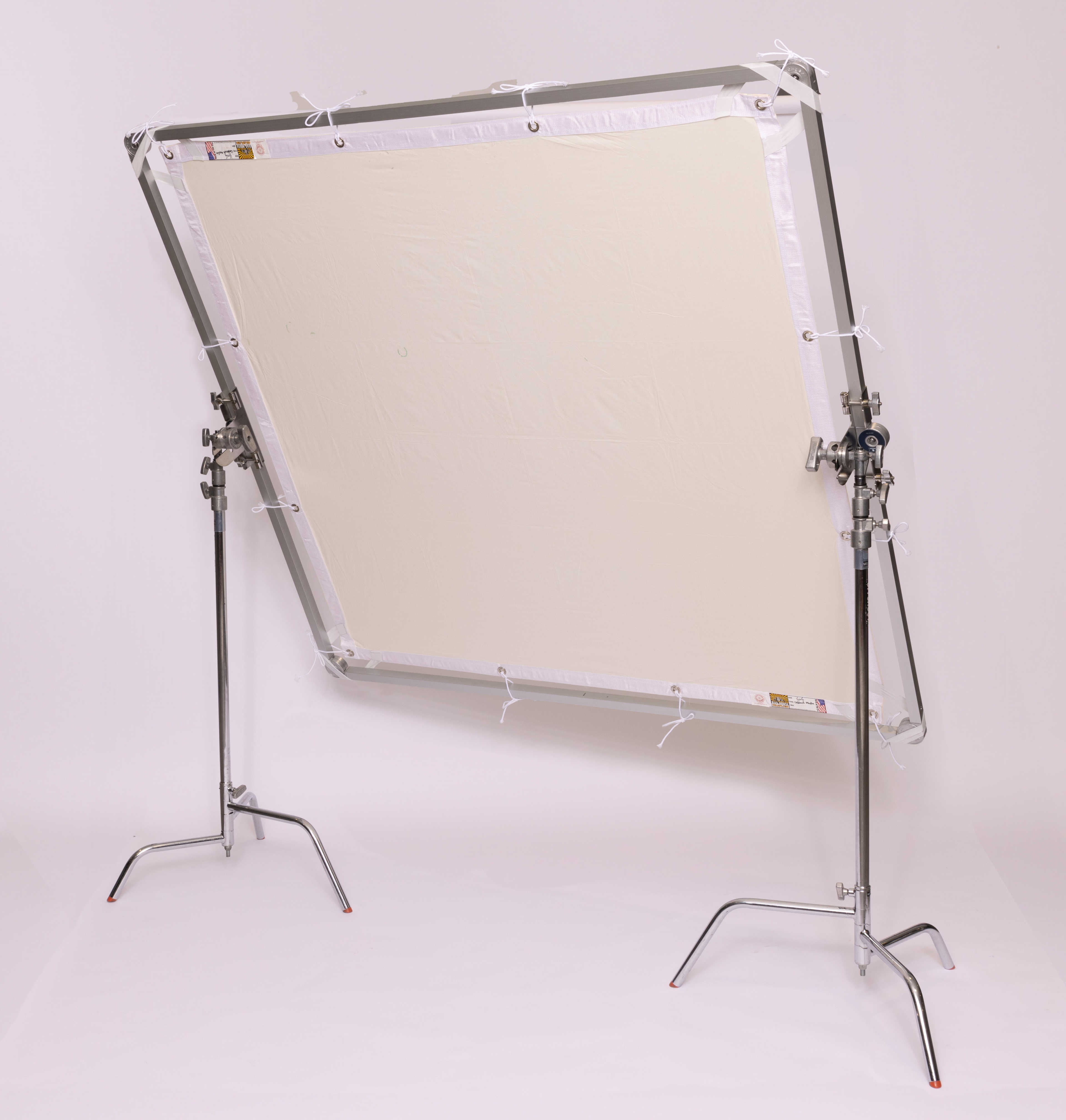 LA Rag House 6x6 unbleached muslin rag on the Avenger H2006 foldable frame.