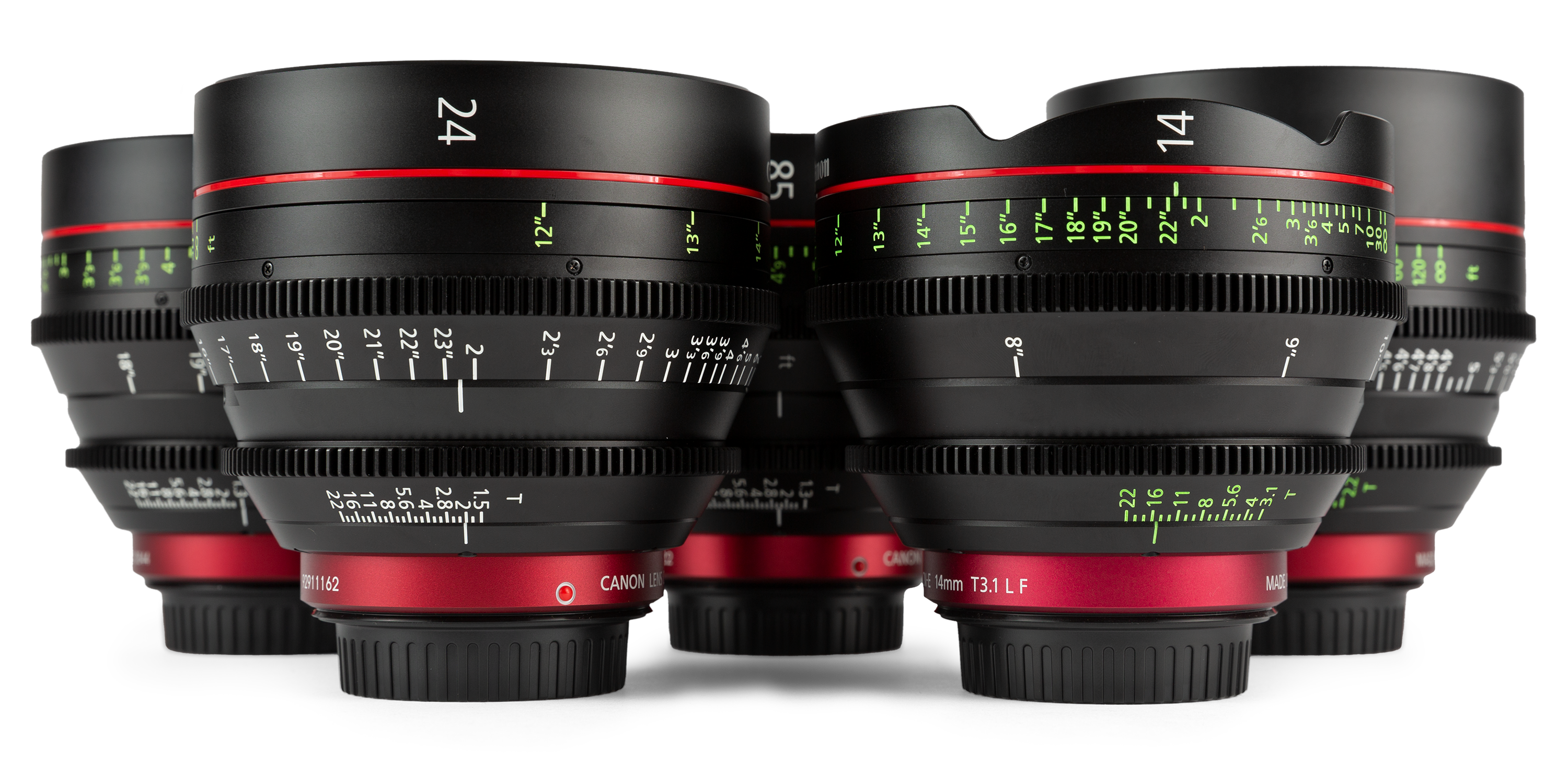 Canon CN-E Six Lens Set