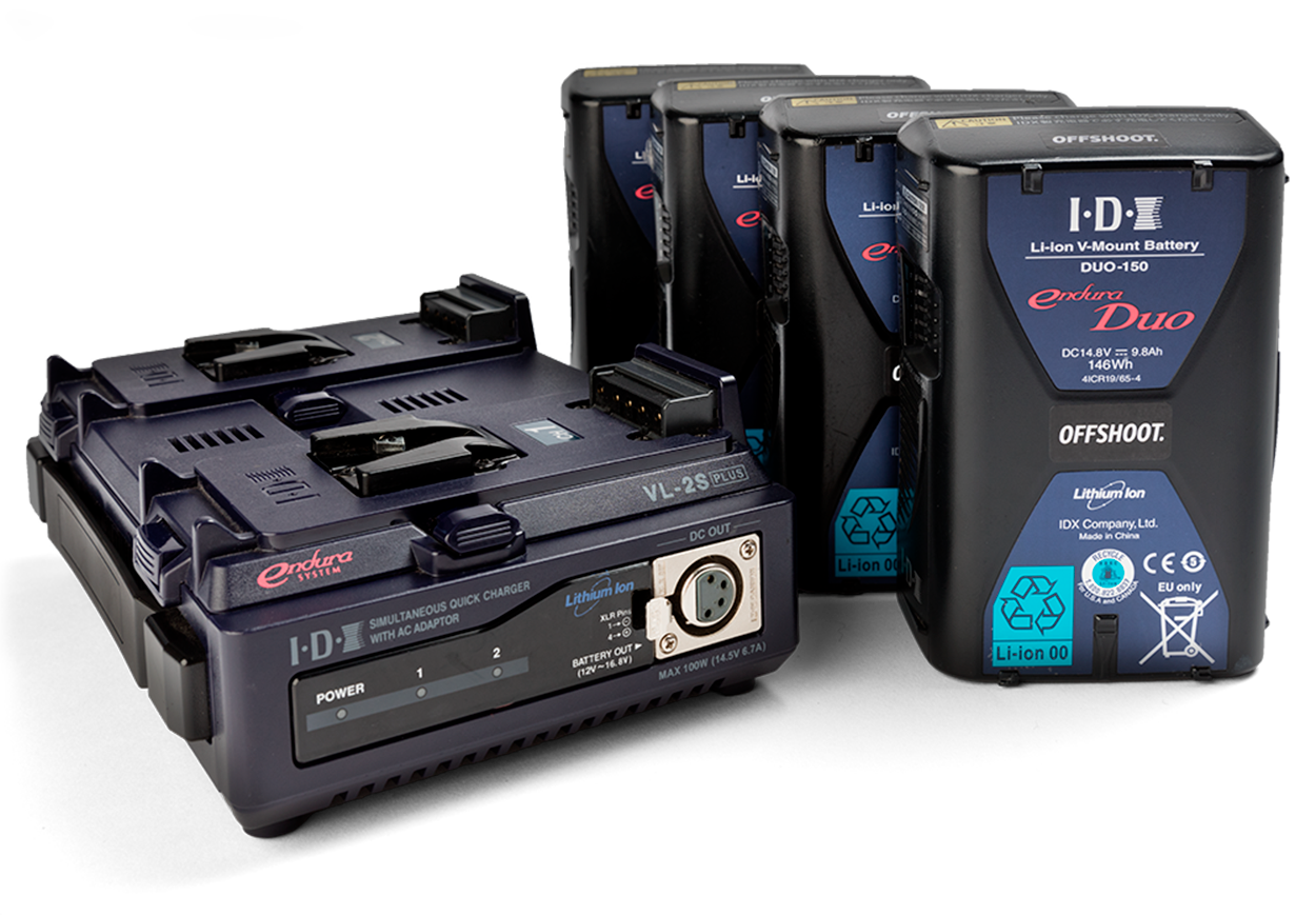 IDX Endura Duo 150 V-Mount Battery Kit