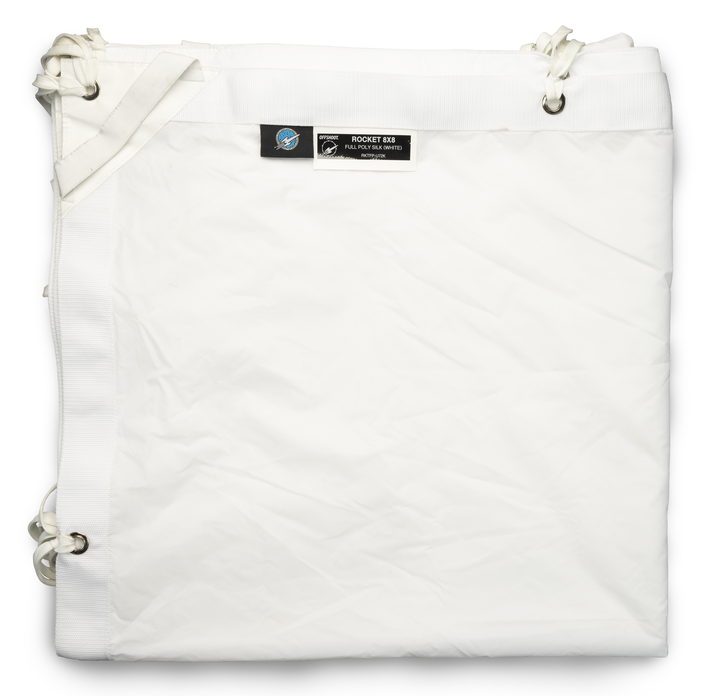 Textile - Rocket Full Poly Silk (White) - 8x8