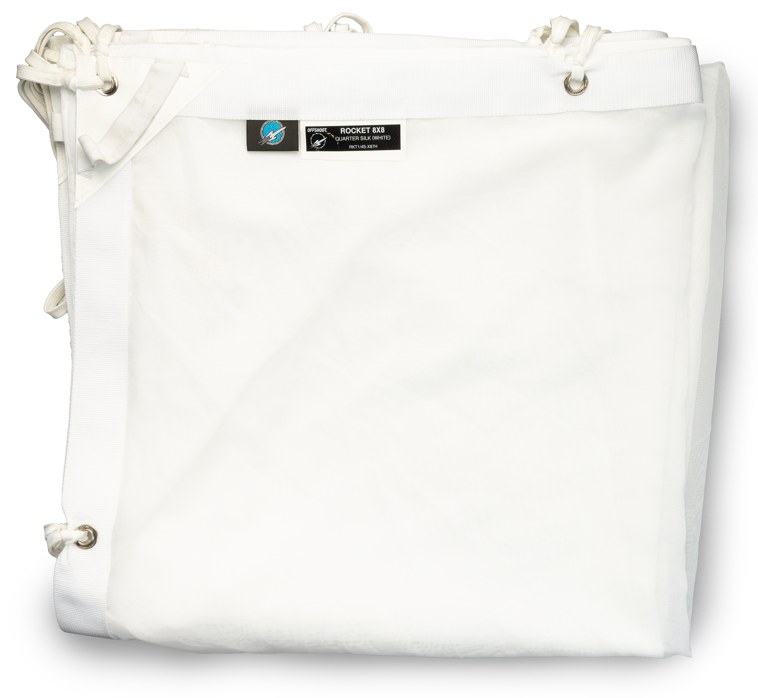 Textile - Rocket Quarter Silk (White) - 8x8