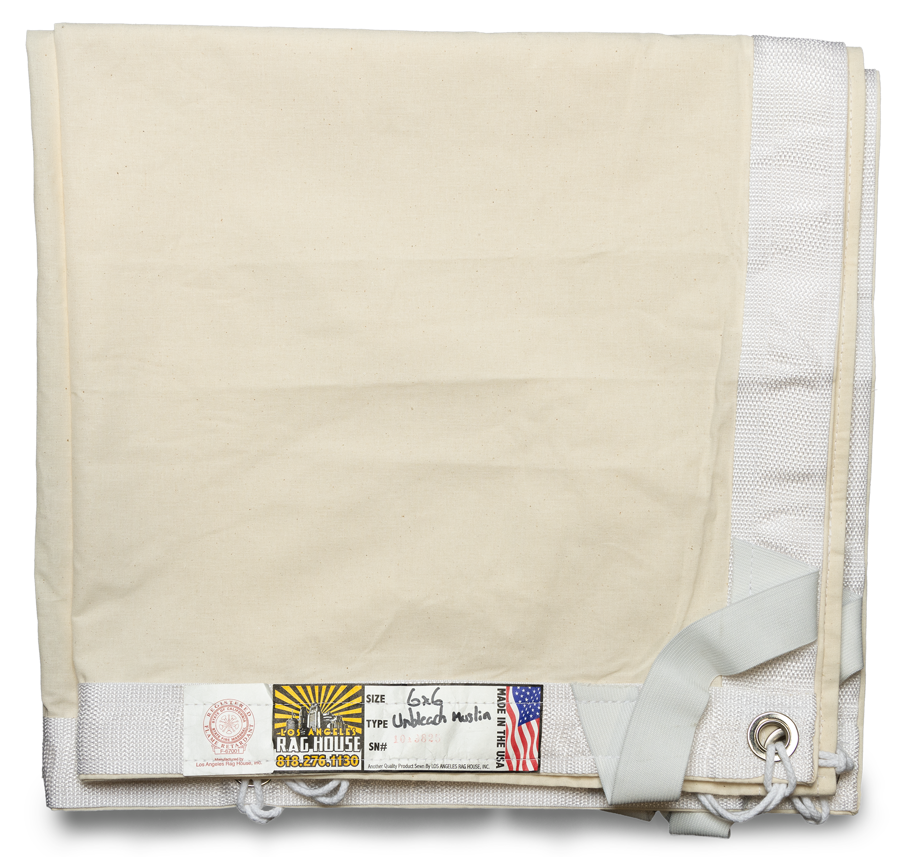 Textile - LARH Unbleached Muslin - 6x6