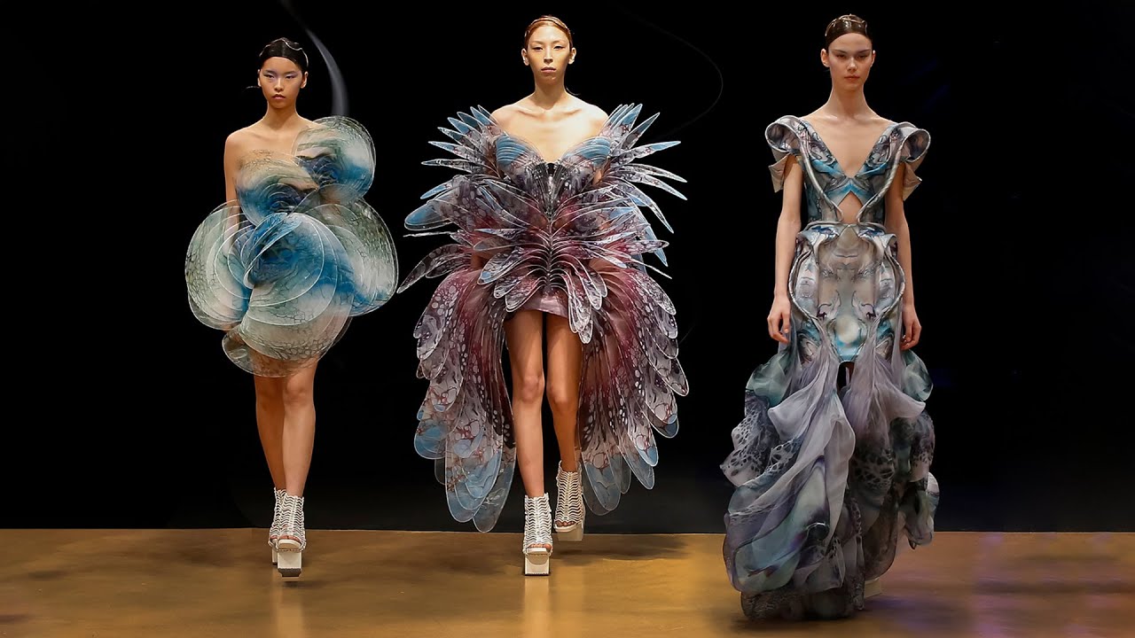 Iris Van Herpen creates haute couture dress from ocean plastic