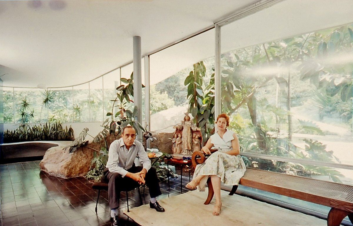 Oscar Niemeyer e Annita Baldo, Casa das Canoas - 1951