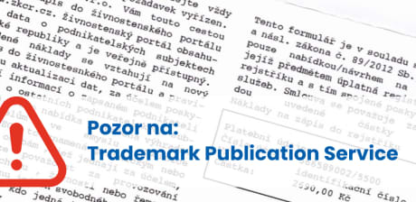 Pozor na...trademark publication