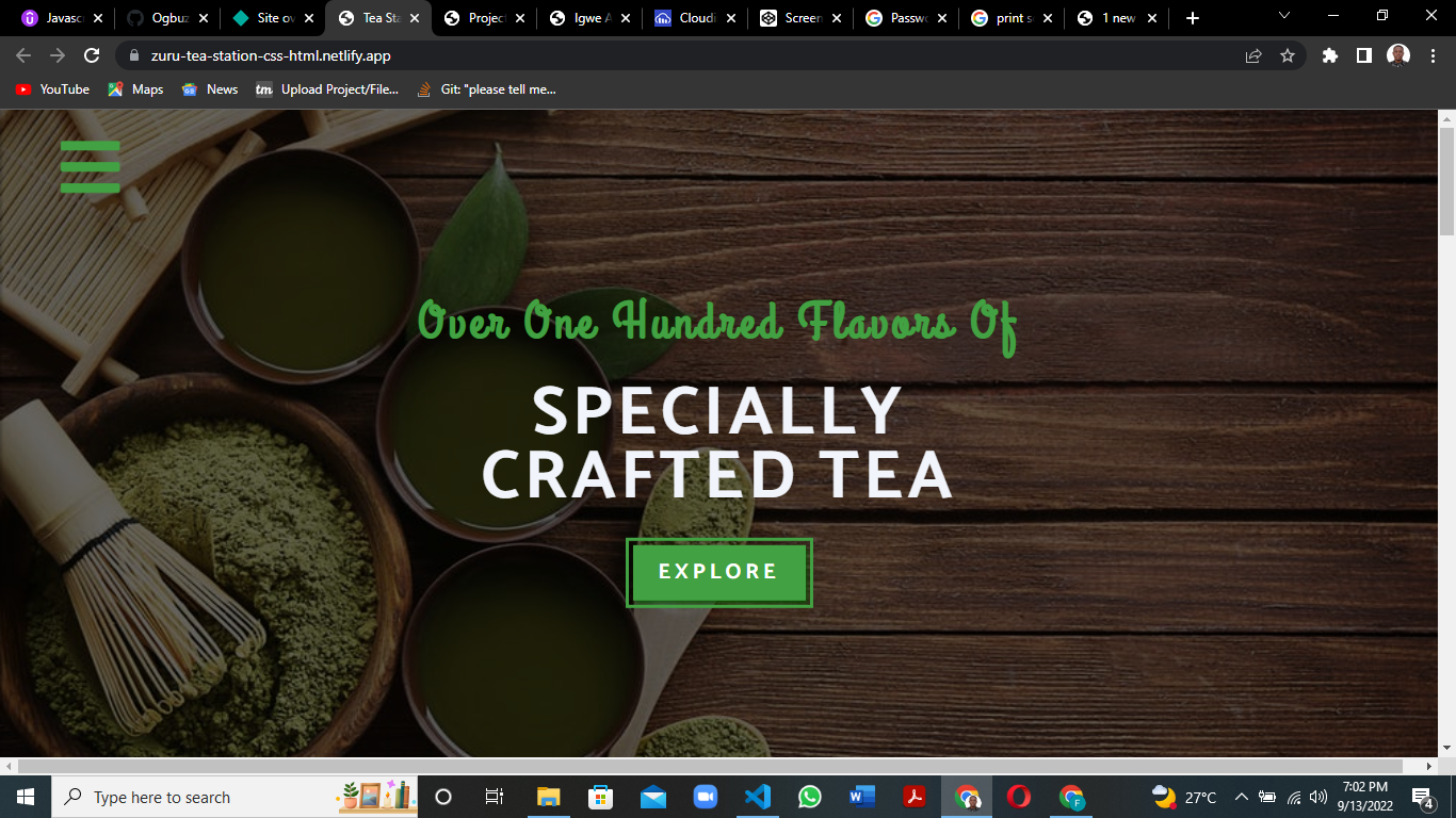 Tea station