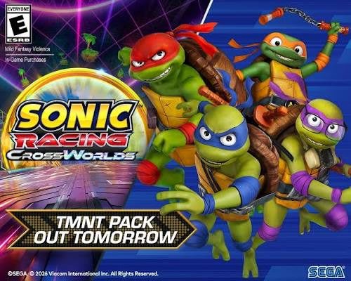 Las Tortugas Ninja en Sonic Racing: CrossWorlds