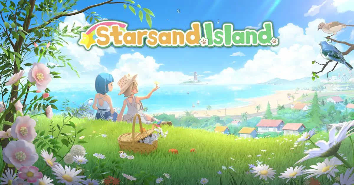 Imagen del juego Starsand Island con su estilo inspirado en Ghibli