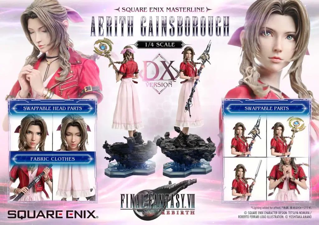 Figura de Aerith de FFVII Rebirth