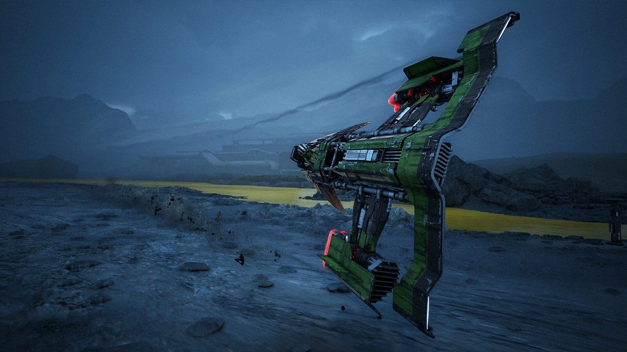Imagen de Star Wars: Galactic Racer con un vehículo en alta velocidad