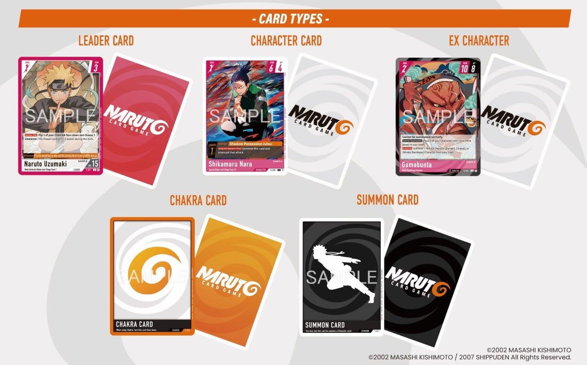 Cartas del juego Naruto Card Game