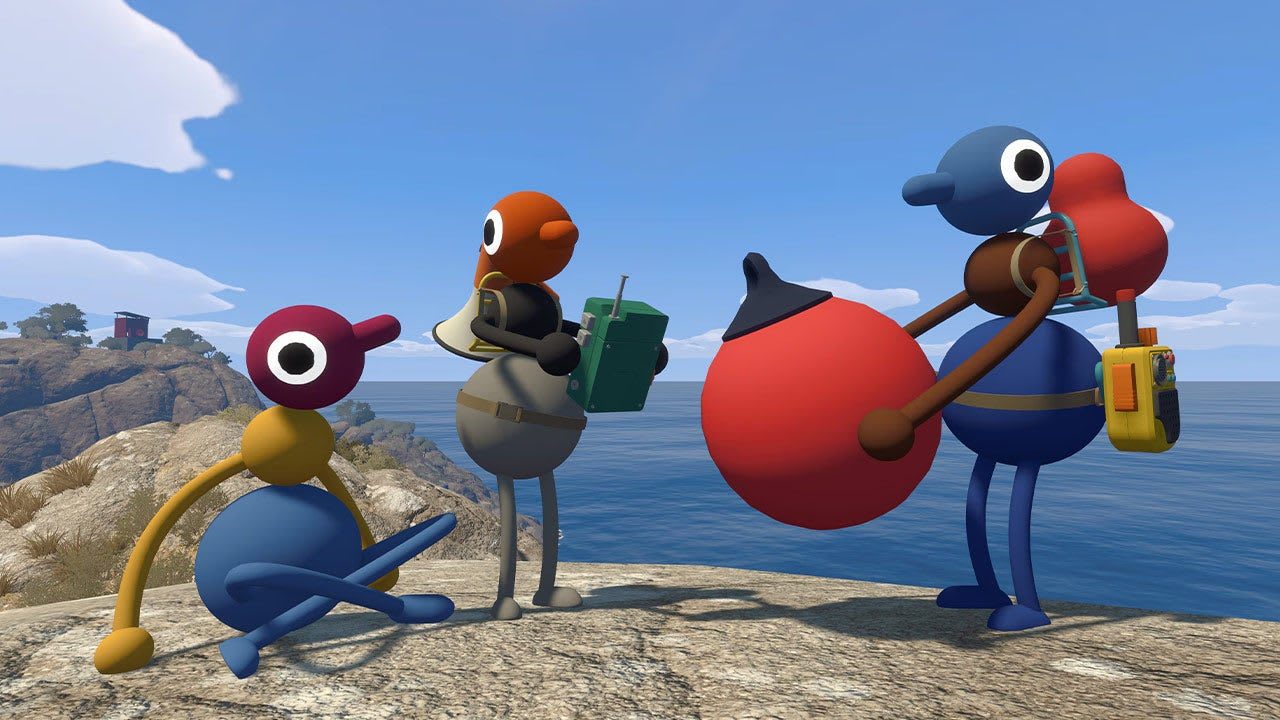 Imagen del juego Big Walk con personajes y paisajes coloridos