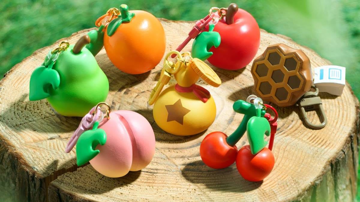Llaveros de Animal Crossing con frutas