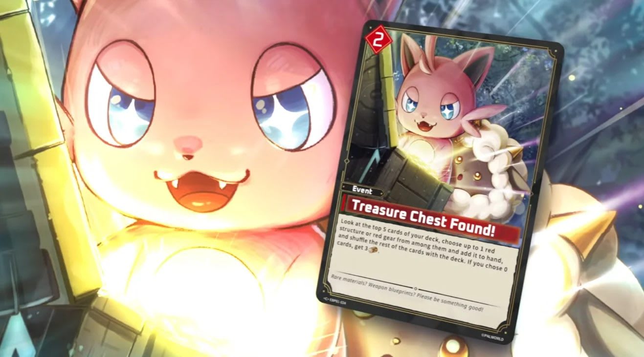 Imagen del juego de cartas oficial de Palworld