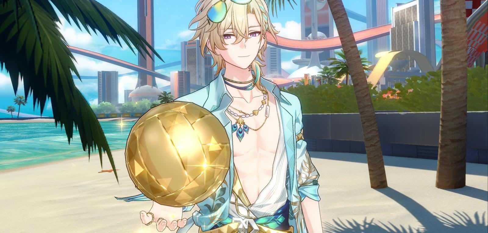 Imagen de los personajes de Honkai Star Rail y Zenless Zone Zero juntos, con un fondo estelar