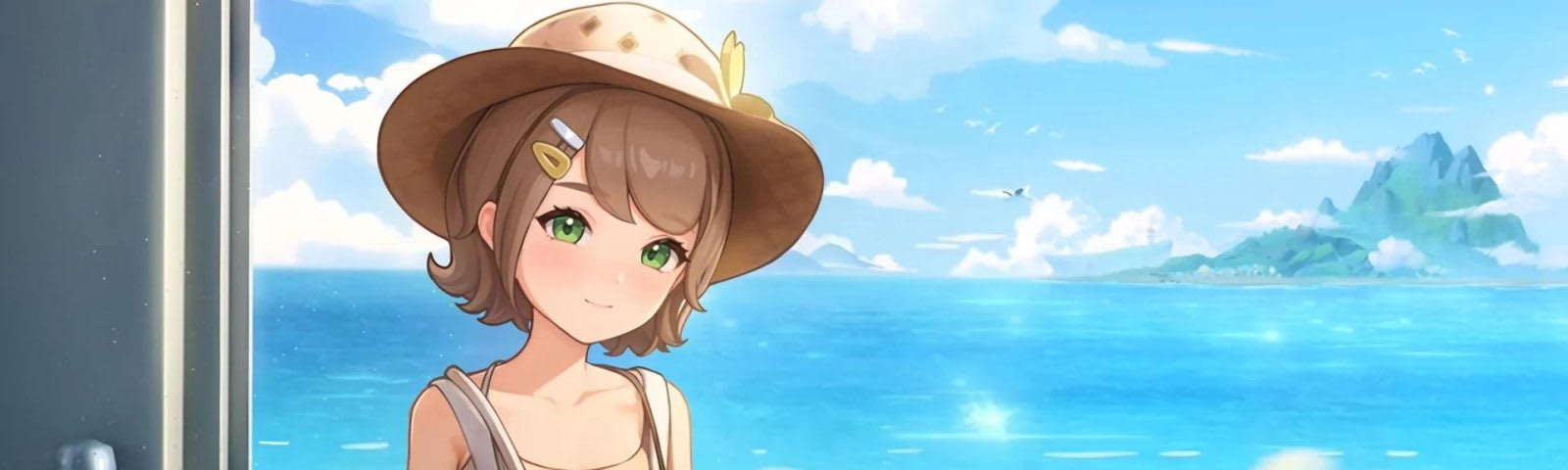 Captura de pantalla de Starsand Island mostrando su estilo anime en PS5