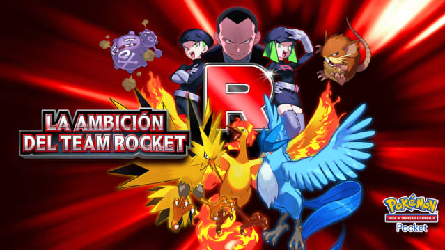 Ilustración del set Team Rocket’s Ambitions de Pokémon TCG Pocket