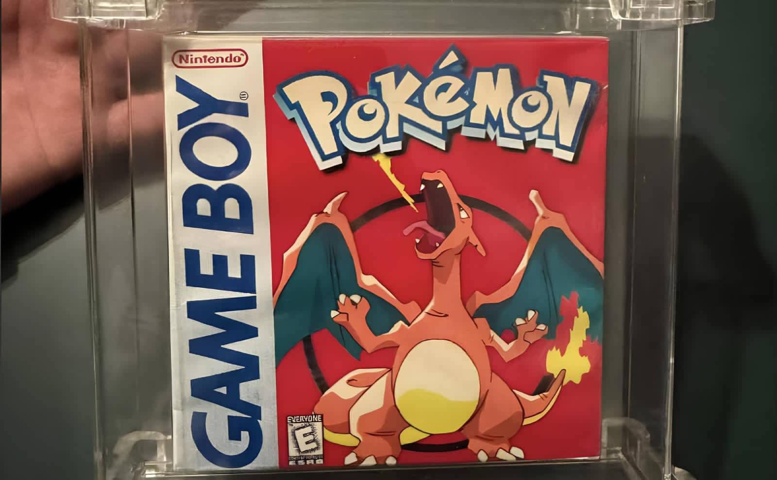 caja prototipo de Pokémon Red para Game Boy