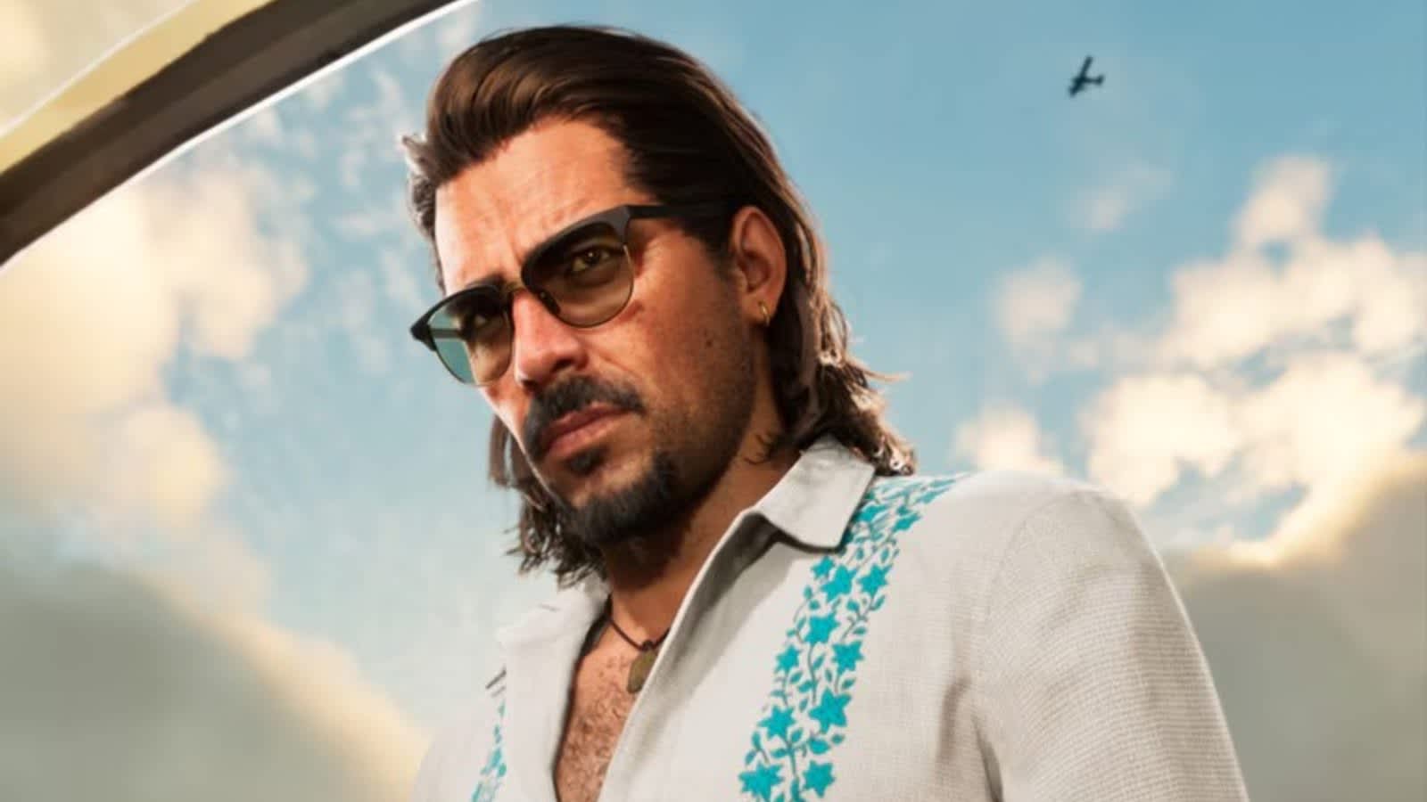 Captura de pantalla de Grand Theft Auto 6 mostrando a los protagonistas interactuando