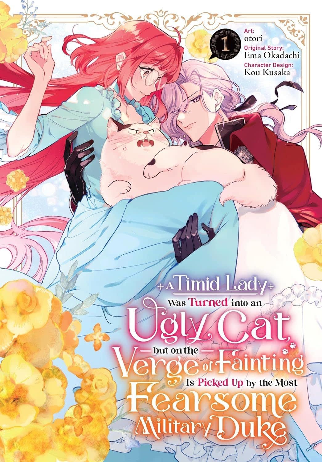 Portada del manga *A Timid Lady Was Turned into an Ugly Cat* de Yen Press