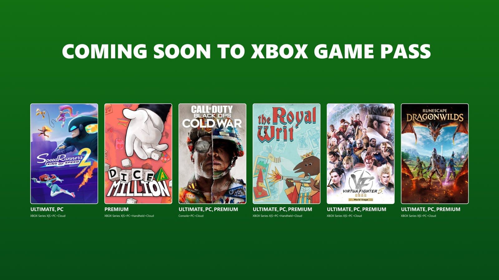 Pantalla de Xbox Game Pass con nuevos títulos en septiembre
