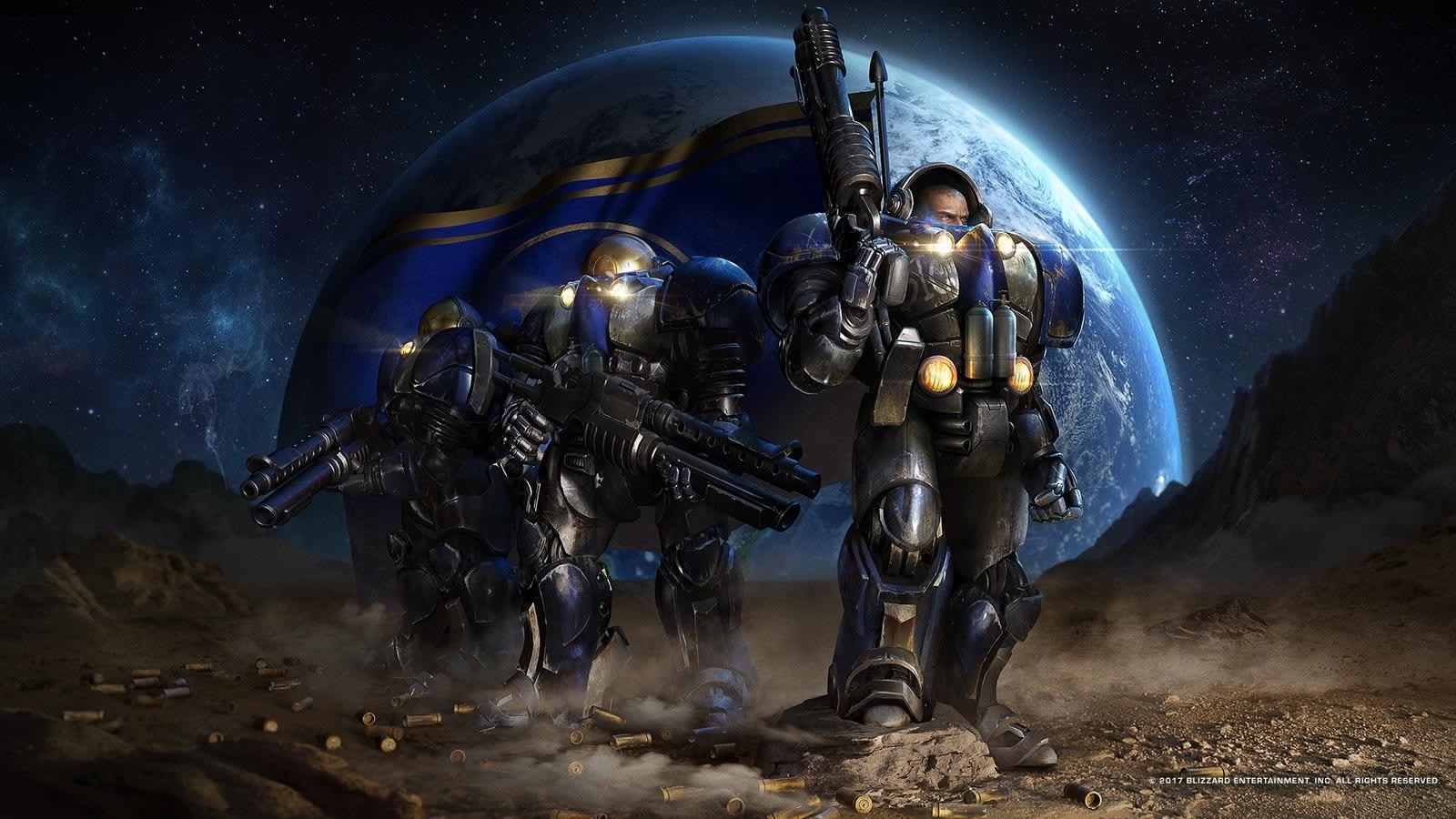Captura de pantalla del sitio oficial de StarCraft con pistas del ARG