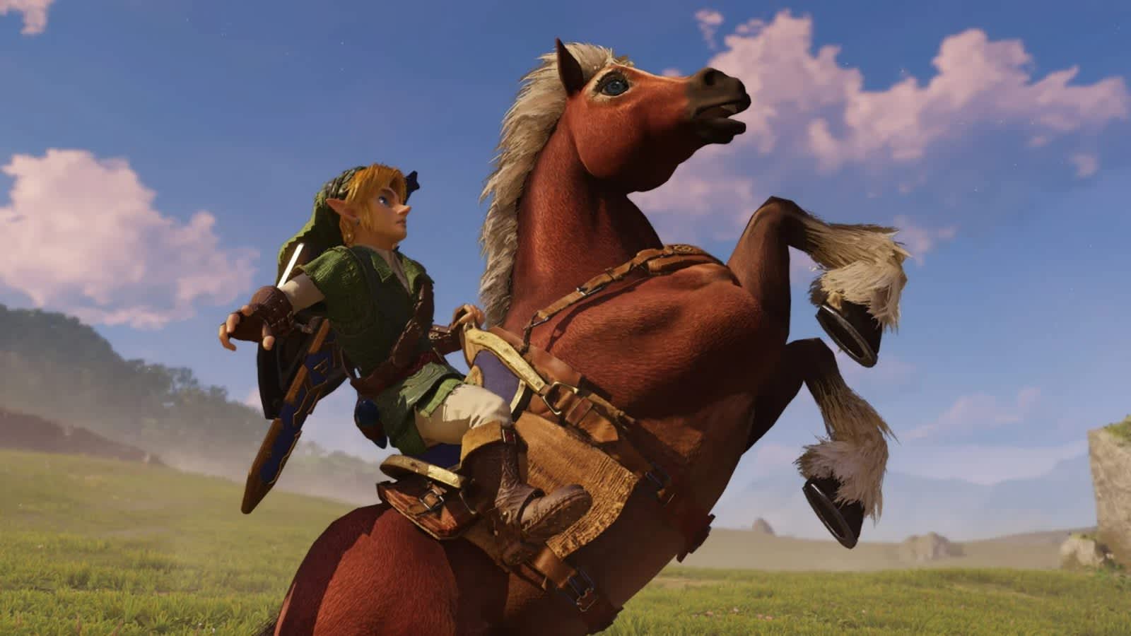 Portada del remake de Zelda: Ocarina of Time para Switch 2