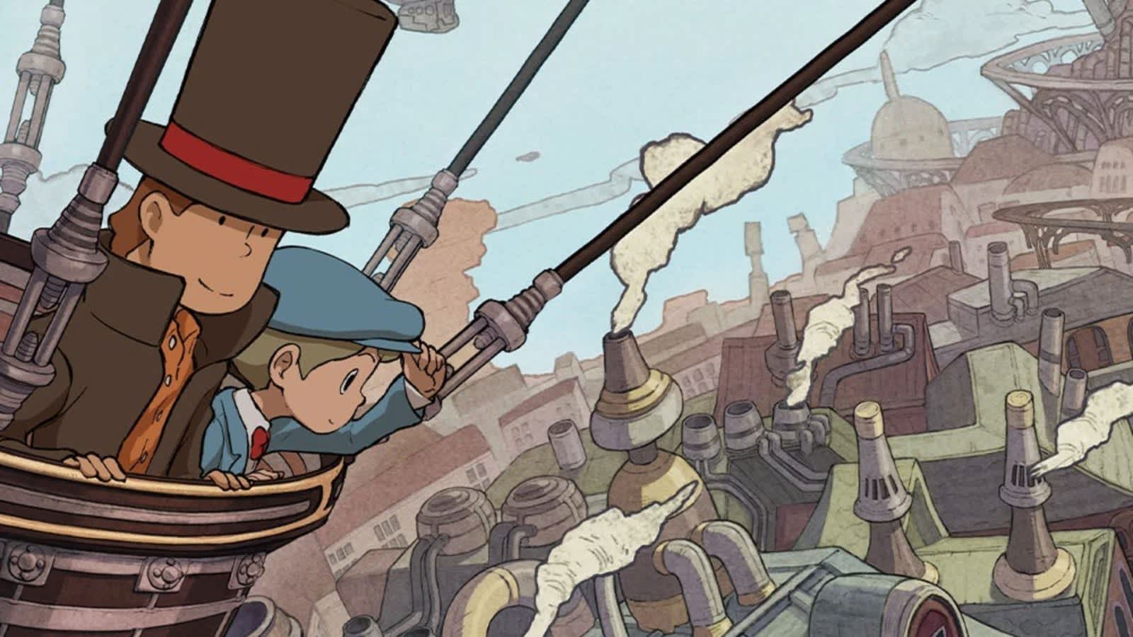 Portada de Professor Layton and the New World of Steam para PS5