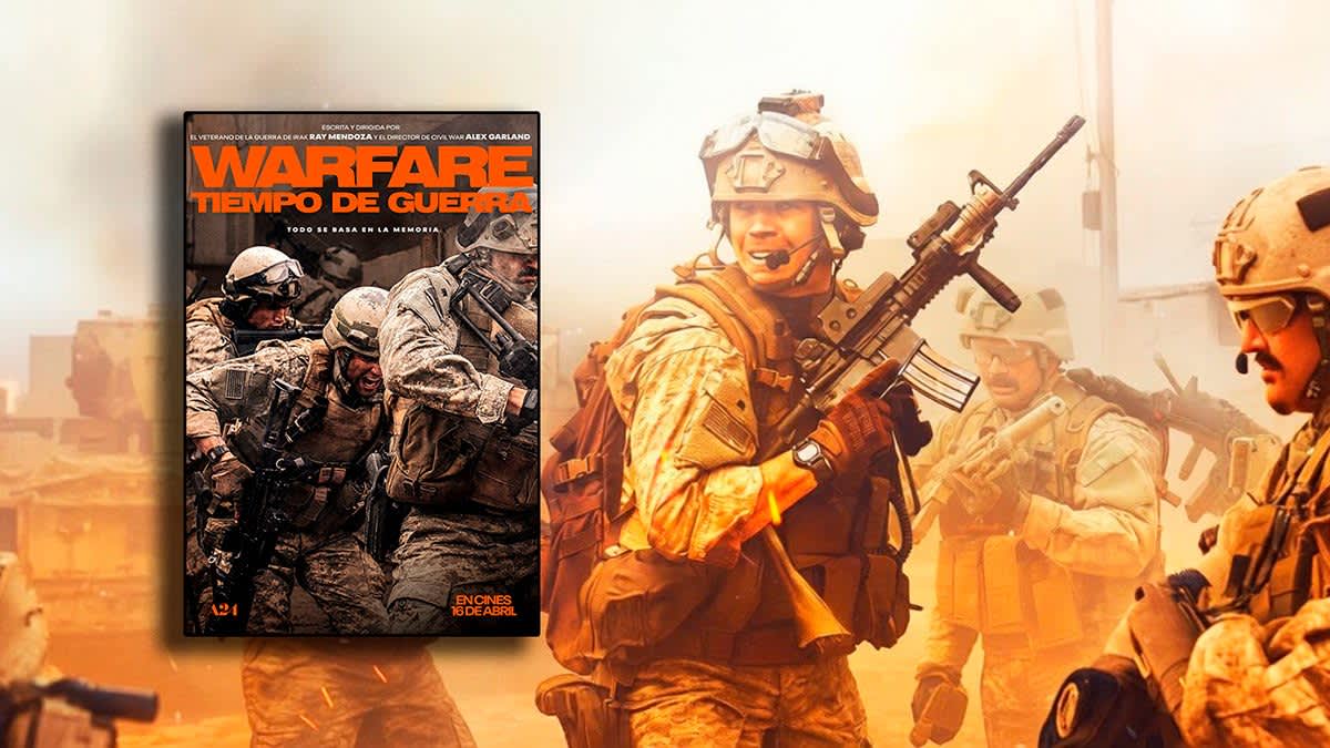 Cartel de Warfare: Tiempo de guerra, película bélica realista