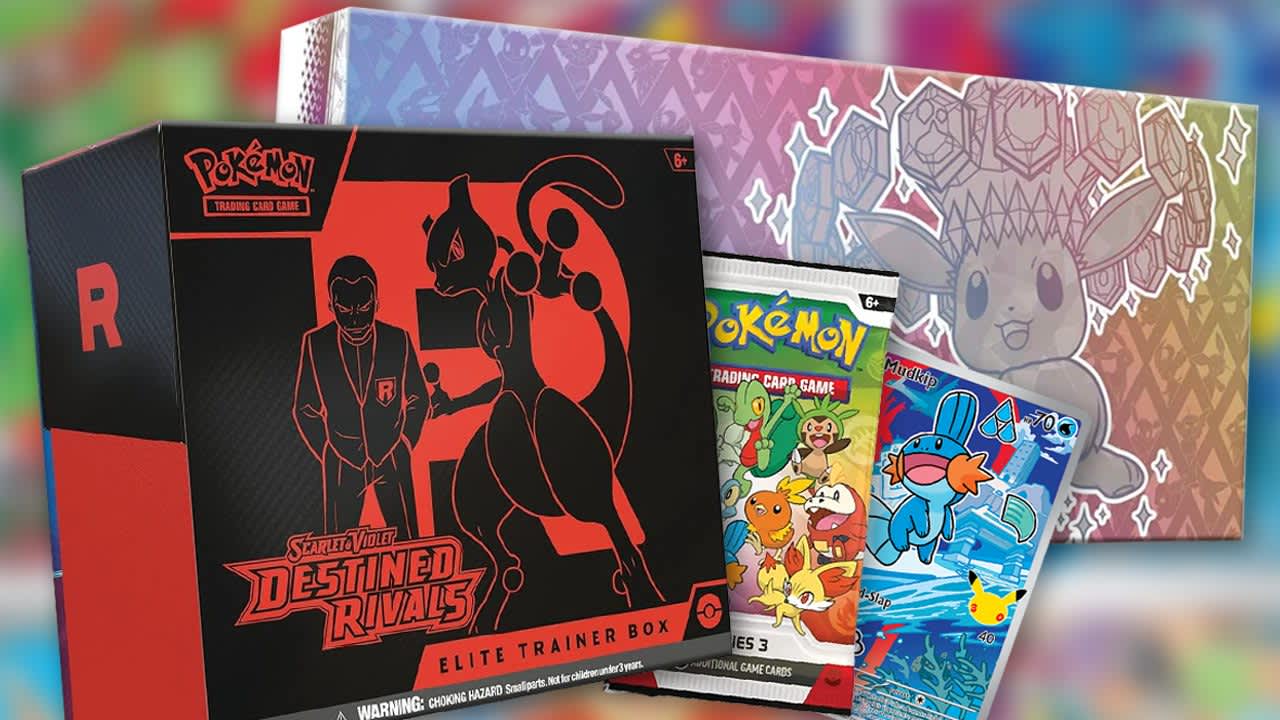 Sección de cartas Pokémon TCG en una tienda Best Buy