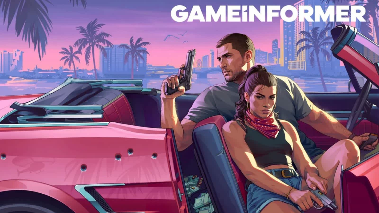 Portada de Game Informer con Jason y Lucía de GTA 6
