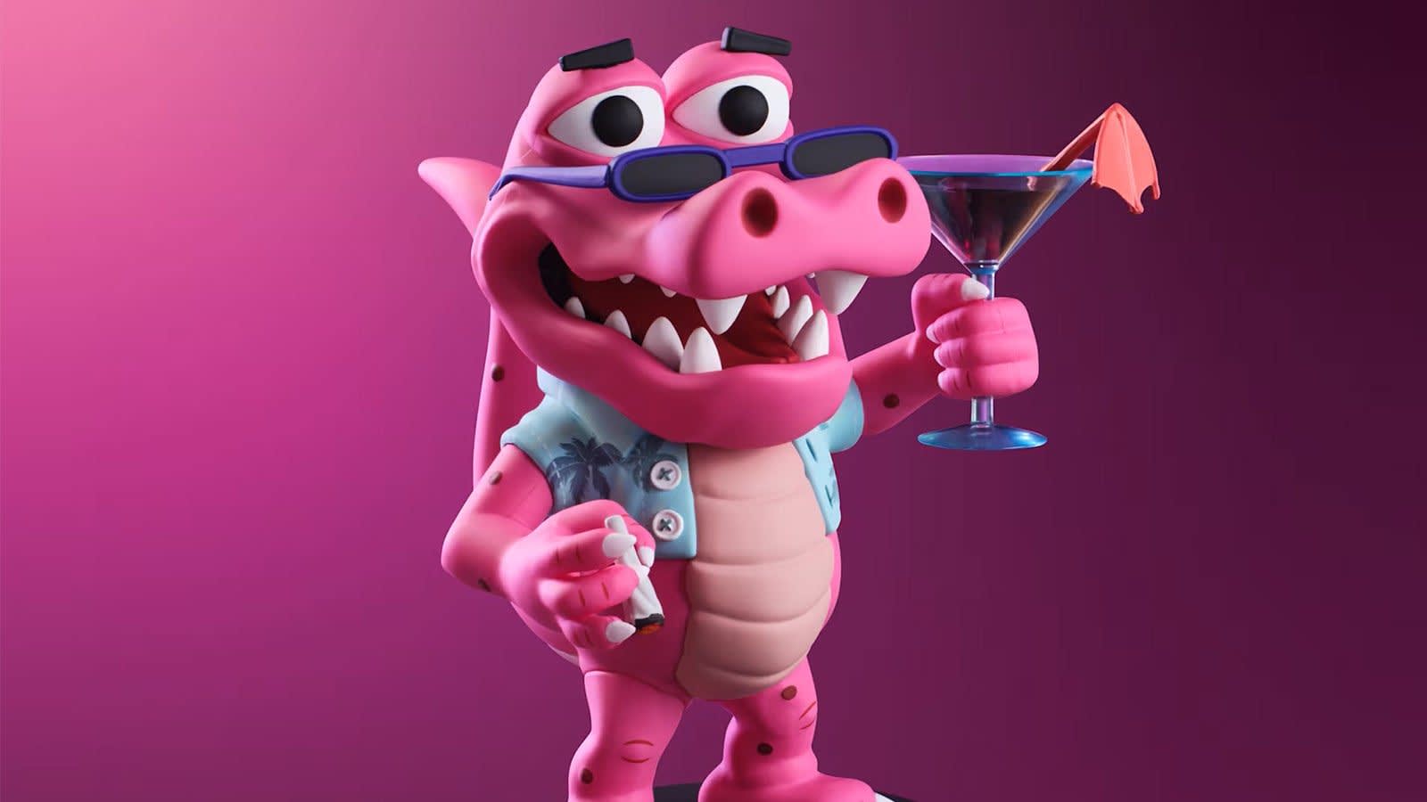 Figura de caimán Macca de la edición coleccionista de GTA 6