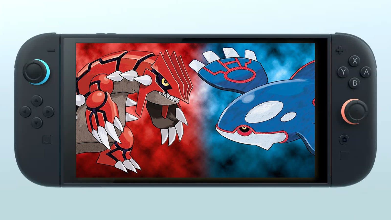 Portada de Pokémon Ruby y Sapphire con fondo de la región Hoenn en alta definición