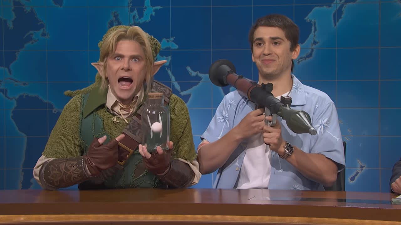 Escena del sketch de SNL con Jason de GTA 6 y Link de Zelda