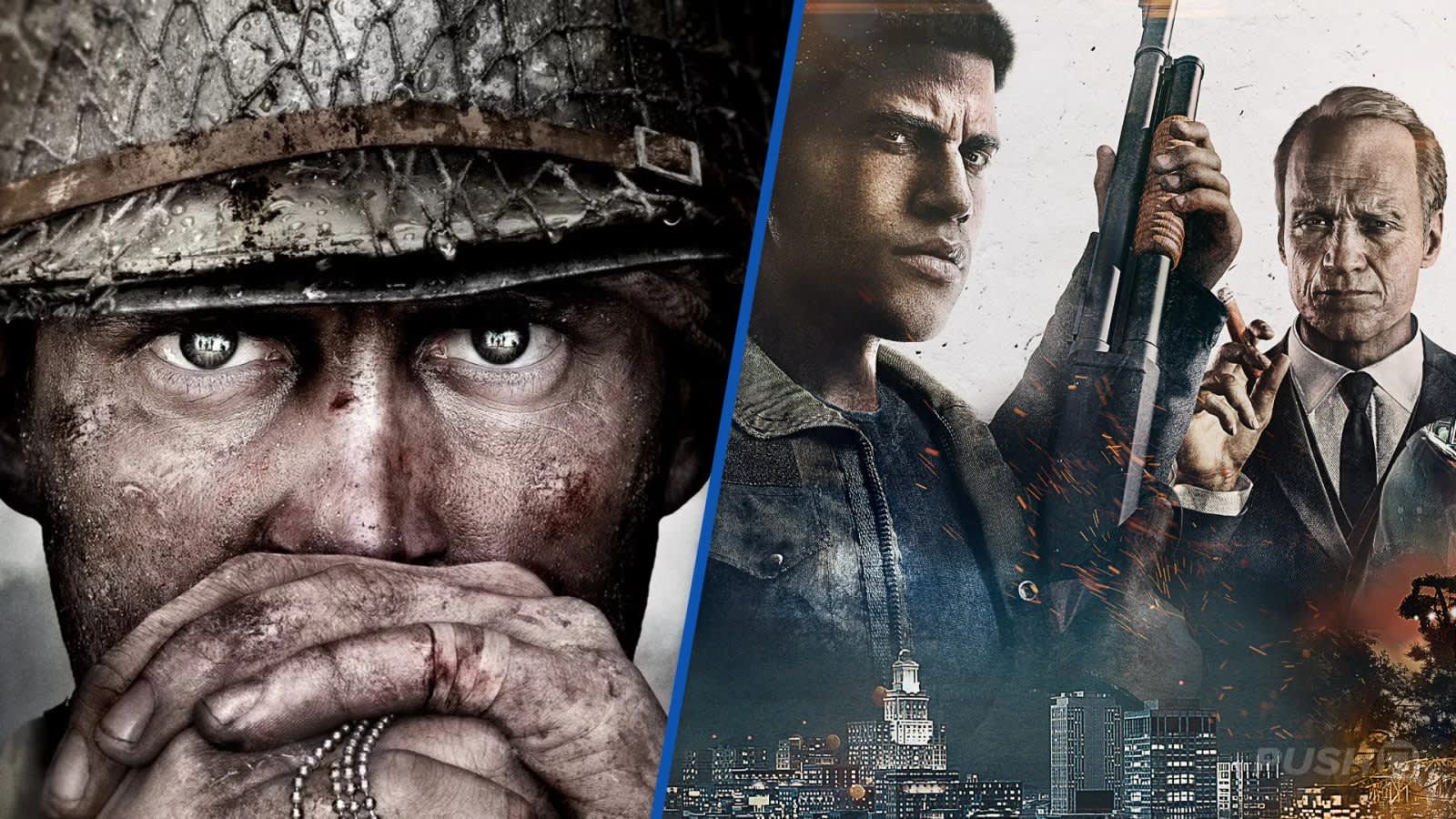 Portada de *Mafia 3* y *Call of Duty: WWII* en la PlayStation Store